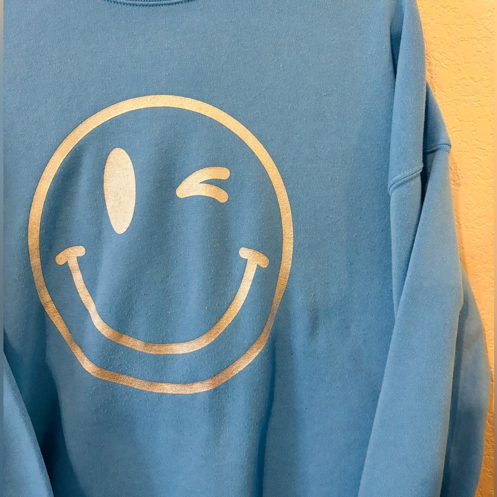 Smiley Blue Sweatshirt